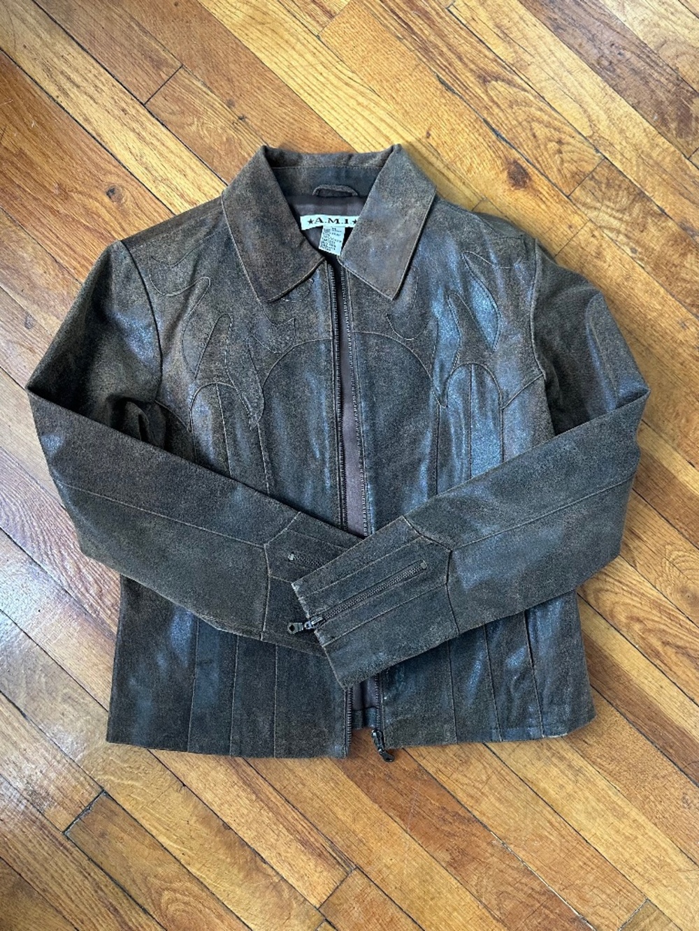 Vintage A.M.I Leather Jacket